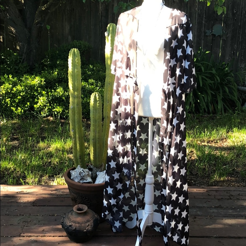 🌟Made of Stars Kimono Duster / Coverup - Picture 5 of 8